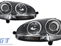 Faruri compatibil cu VW Golf 5 V Mk5 (2003-2007) Jetta (2005-2010) GTI R32 Design Chrome RHD