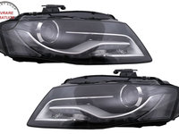 Faruri Cu Lumini de zi Integrate LED (DRL) Audi A4 B8 8K (2009-10.2011) Negre- livrare gratuita