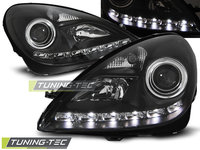 Faruri DAYLIGHT BLACK compatibila MERCEDES R171 SLK 04-11