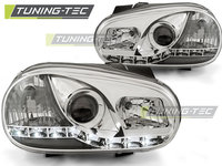 Faruri DAYLIGHT Crom look compatibila VW GOLF 4 09.97-09.0