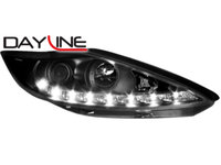 Faruri DAYLINE compatibil cu FORD Fiesta 7_08-10_drl optic_negru