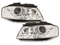 Faruri DAYLINE LED AUDI A3 8P 03-08 crom