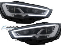 Faruri Full LED Audi A3 8V (13-16) HID/XENON cu Semnalizare Dinamica Secventiala