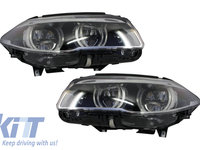 Faruri Full LED compatibil cu BMW F10 /F11 5 Seria (2011-2013) Angel Eyes