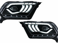 Faruri Full LED compatibil cu Ford Mustang V (2010-2014) cu Semnal Dinamic Secvential HLFOMULED