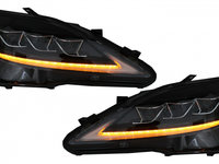 Faruri Full LED Semnal Dinamic Negru Tuning Lexus IS XE20 2005 2006 2007 2008 2009 2010 HLLXIS250