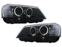 Faruri LED Angel Eyes BMW X3 F25 SUV 2011-2014 Negru