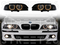 Faruri LED Angel Eyes Compatibil Cu BMW Seria 5 E39 Sedan Touring (09.1995-06.2003) Xenon Look