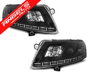 Faruri LED AUDI A6 C6 2004-2008 DRL Xenon Fara AFS NEGRU