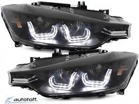 Faruri LED BMW Seria 3 F30/F31 (2011-2014) Black Xenon Look