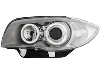 Faruri LED compatibil cu BMW SERIA 1 E87 04-07 2 Angel Eyes Crom