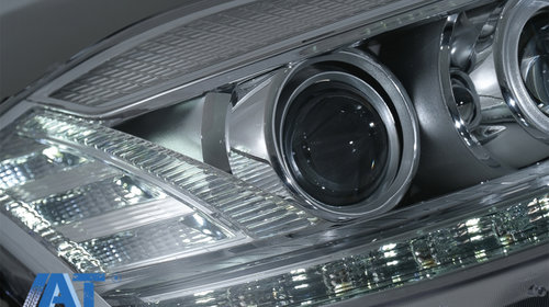 Faruri LED compatibil cu Mercedes Clasa S W221 (2005-2009) Facelift Look Semnalizare Dinamica Secventiala