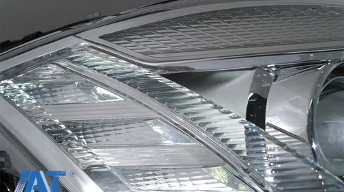 Faruri LED compatibil cu Mercedes Clasa S W221 (2005-2009) Facelift Look Semnalizare Dinamica Secventiala