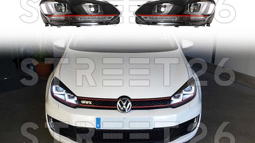 Faruri LED Compatibil Cu VW Golf 6 VI (2008-2