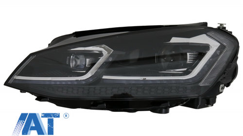Faruri LED compatibil cu VW Golf 7 VII (2012-2017) Facelift G7.5 R Line Look cu Semnal Dinamic