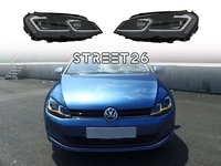 Faruri LED Compatibil Cu VW Golf 7 VII (2012-2017) Facelift G7.5 R Line Look Cu Semnal Dinamic