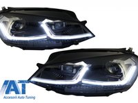 Faruri LED compatibil cu VW Golf 7 VII (2012-2017) Facelift G7.5 R Line Look cu Semnal Dinamic