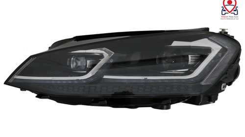 Faruri LED compatibil cu VW Golf 7 VII (2012-2017) Facelift G7.5 R Line Look cu Semnal Dinamic Tuning Volkswagen VW Golf 7 2012 2013 2014 2015 2016 2017 HLVWG7FS