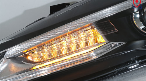 Faruri LED compatibil cu VW Polo MK5 6R 6C 61 (2011-2017) RHD Devil Eye Look Tuning Volkswagen VW Polo 5 6R 2009 2010 2011 2012 2013 2014 2015 HLVWPOMK6RHD