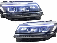 Faruri LED compatibil cu VW Tiguan II Mk2 (2016-2019) R-Line Matrix Design Semnal Dinamic HLVWTII