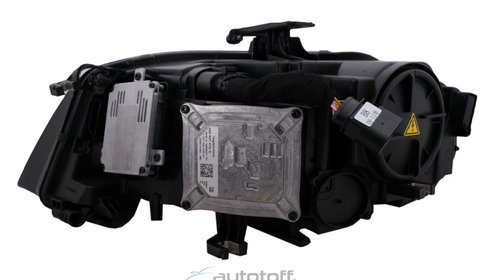 Faruri LED cu lumini de zi integrate (DRL) compatibile cu Audi A4 B8 8K (2009-2011) Negre