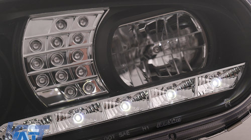 Faruri LED Daylight compatibil cu VW Golf IV 4 Cabriolet Hatchback Variant (09.1997-09.2003) Negru