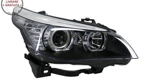 Faruri LED Dayline Angel Eyes BMW Seria 5 E60 E61 (2003-2007) LCI Design