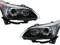 Faruri LED Dayline Angel Eyes BMW Seria 5 E60 E61 (2003-2007) LCI Design- livrare gratuita