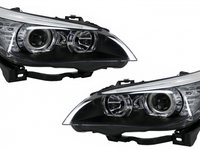 Faruri LED Dayline Angel Eyes LCI Design Tuning BMW Seria 5 E60/E61 2003 2004 2005 2006 2007 HLBME60