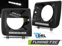 Faruri LED DRL BLACK compatibila MERCEDES W461,W463 01-12