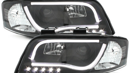 Faruri LED DRL compatibil cu Audi A6 4B (1997-2001) Negru