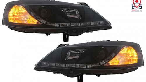 Faruri LED DRL compatibil cu Opel Astra G (09.1997-02.2004) Negru Tuning Opel Astra G 1998 1999 2000 2001 2002 2003 2004 2005 2006 2007 2008 2009 HLOPAGBLED