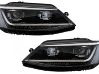 Faruri LED DRL compatibil cu VW Jetta Mk6 VI (2011-2017) Semnal Dinamic Secvential Xenon Matrix Design HLVWJ6MX