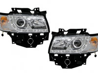 Faruri LED DRL compatibil cu VW T4 Transporter Long Nose (1996-2003) Multivan Crom SWV31GXC