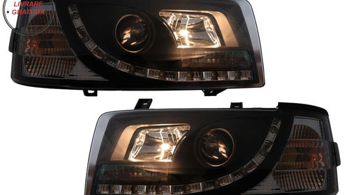 Faruri LED DRL VW Transporter T4 (1990-2003) Negru- livrare gratuita