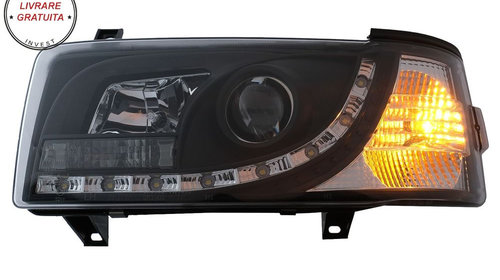 Faruri LED DRL VW Transporter T4 (1990-2003) Negru- livrare gratuita