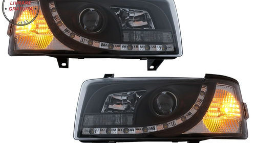 Faruri LED DRL VW Transporter T4 (1990-2003) Negru- livrare gratuita