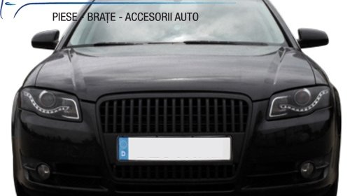 Faruri LED DRL Xenon Look AUDI A4 B7 (2004-2008) Negru