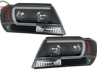 Faruri LED Jeep Grand Cherokee (1999-2004) Tube Light Negru