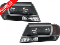 Faruri LED Jeep Grand Cherokee (1999-up) Tube Light Negru