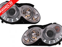 Faruri LED Mercedes Benz CLK W209 C209 Coupe 2003-2010 Crom