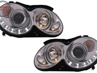 Faruri LED Mercedes CLK W209 C209 Coupe A209 Cabrio (2003-2010) Crom- livrare gratuita