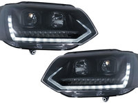 Faruri LED VW Transporter T5 2010-2015 Semnal Dinamic Negre