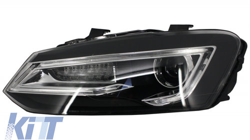 Faruri LED XENON HID compatibil cu VW POLO 6R/6C/61 (2011-2017) Devil Eye Look