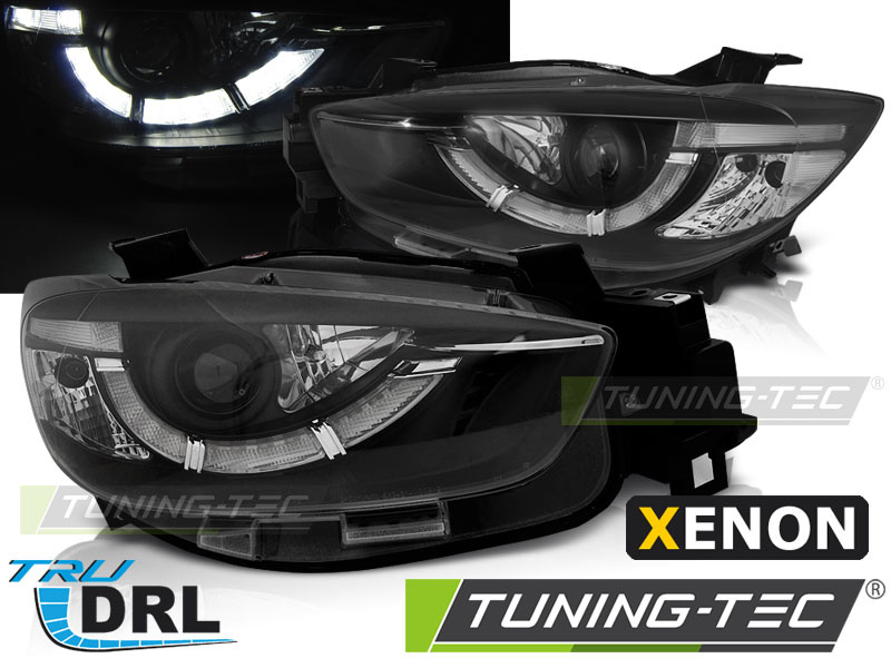 Faruri MAZDA CX5 11-15 negru True Drl XENON