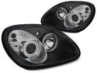 Faruri MERCEDES R170 SLK 1996-2004 Angel eyes CCFL Negru