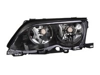 Faruri NOI BMW seria 3 E46, model 2001-2006, fundal negru, cu motor de reglaj.