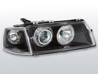 Faruri Opel Vectra A intre 1988-1995 angel eyes Negru