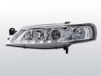 Faruri OPEL VECTRA B 1996-1998 cu DAYLIGHT, cromate