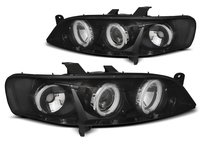 Faruri Opel Vectra B 1999-2002 Angel eyes CCFL Negru